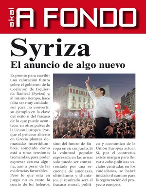 cover image of Syriza